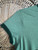 Vintage Y2K 2003 Sesame Street Oscar The Grouch Green Ringer Baby Tee Size Medium