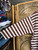 Vintage Y2K Guess Jeans Brown Striped Long Sleeve T-Shirt Size Large