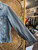 Vintage Levi 71205 [Levis 71205-0217] Medium Wash Heavily Distressed Denim Jacket Size 44L