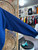 Vintage 90s Logo Athletic Indianapolis Colts NFL Football Blue Crewneck Sweatshirt Size X-Large XL
