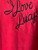 Vintage 90s 1991 I Love Lucy! TV Show Embroidered Red T-Shirt Size Medium