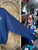 Vintage Morton Salt "When It Rains It Pours" Navy Blue Crewneck Sweatshirt Size Medium