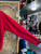 Vintage Fruit Of The Loom Abercrombie Embroidered Red Crewneck Sweatshirt Size XL X-Large