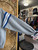 Vintage NFL Indianapolis Colts Satin Stitched Gray V-Neck Ringer Sweatshirt Size Large