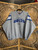 Vintage NFL Indianapolis Colts Satin Stitched Gray V-Neck Ringer Sweatshirt Size Large
