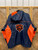 Vtg NFL Chicago Bears Football Navy Blue Jacket Windbreaker Size Medium