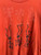Vintage 90s Delta Dancing Skeletons Orange Halloween Shirt Size X-Large XL