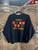 Vintage Basic Editions Happy Halloween Embroidered Black Crewneck Sweatshirt Size Large