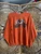 Vintage "Great America Fright Fest" Orange Halloween Crewneck Sweatshirt Size Medium