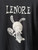Vintage Y2K LENORE Black T-Shirt Size Large