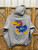 Y2K University of Kansas Gray Sweatshirt Hoodie Size Small