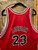 Vtg  Champion NBA Michael Jordan #23 Chicago Bulls 50th Anniversary Gold Logo Jersey Size 48 Vtg  Champion NBA Michael Jordan #23 Chicago Bulls 50th Anniversary Gold Logo Jersey Size 48