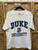Y2K 2000s TCX Duke University True Blue Devils White T-Shirt Size Large