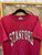 90s MV Sport Stanford University NCAA  Red T-Shirt Size XL