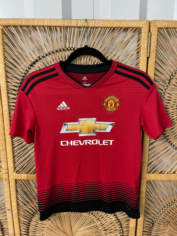 Adidas Manchester United Chevrolet Soccer Futbol Jersey Kids Size Medium