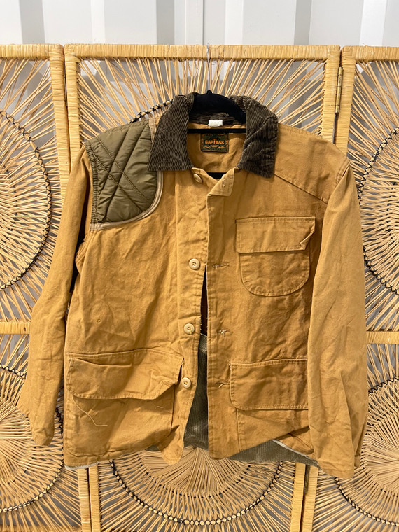 Vintage Saftbak Aero Cloth Brown Tan Hunting Jacket Size 42