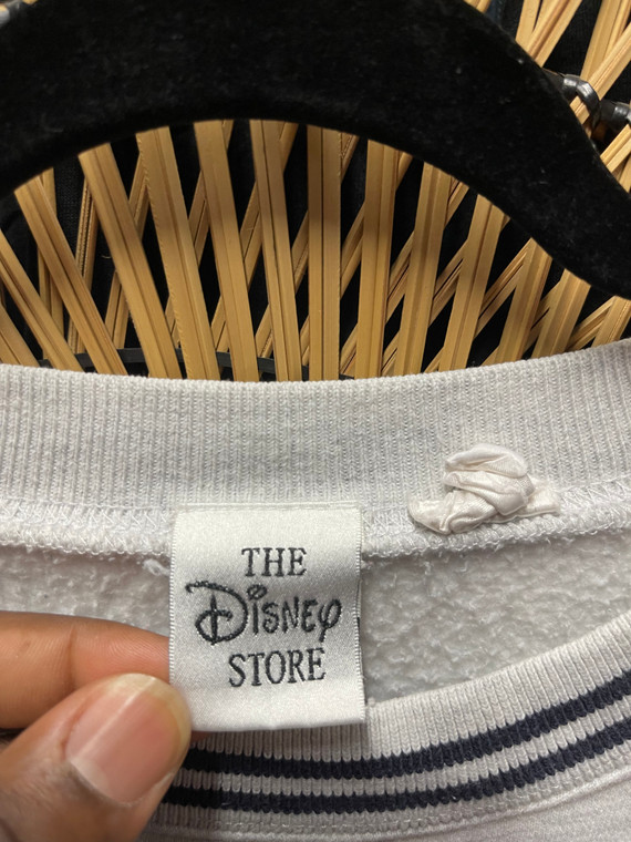 90s The Disney Store Mickey Mouse Gray Crewneck Sweatshirt Size Large