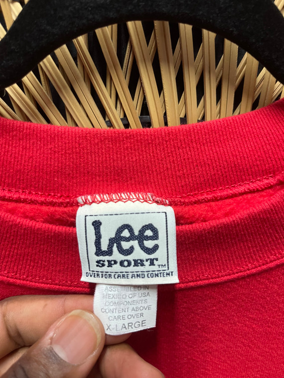 90s Indiana University IU Hoosiers Lee Sport Crewneck Sweatshirt Size XL