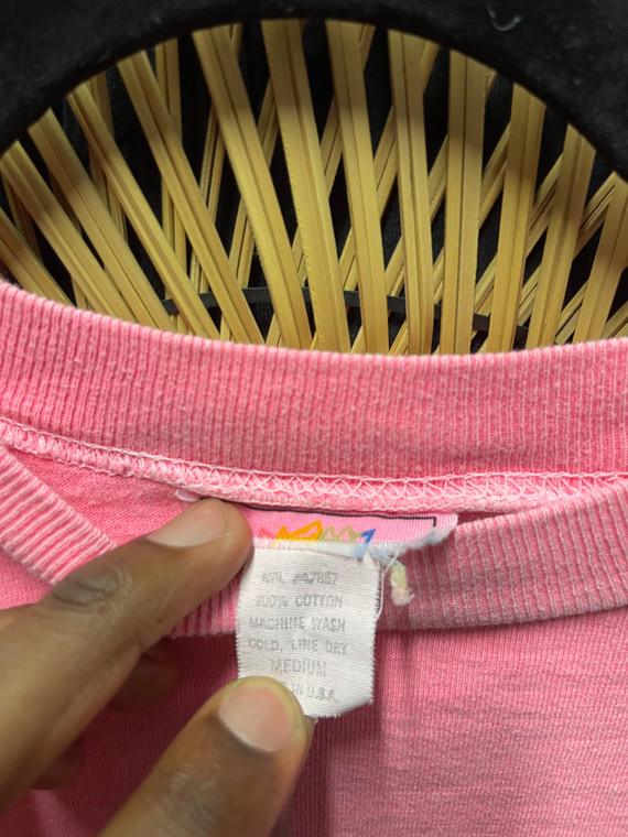 Vtg HR Earth Club Earth Day Pink T-Shirt Size Medium