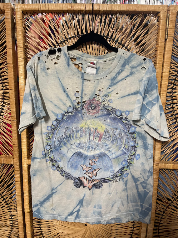 Vtg 1992 Grateful Dead Thrashed Tie Dye T-Shirt Size Medium