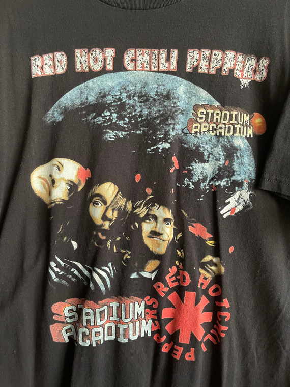 Vtg Y2K 2006 Red Hot Chili Peppers RHCP Stadium Arcadium Black Band T-Shirt Size XXL
