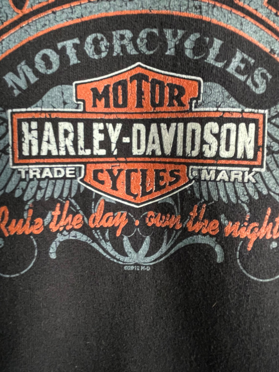 Y2K Harley Davidson HD North Carolina Black Crewneck Sweatshirt Size Large
