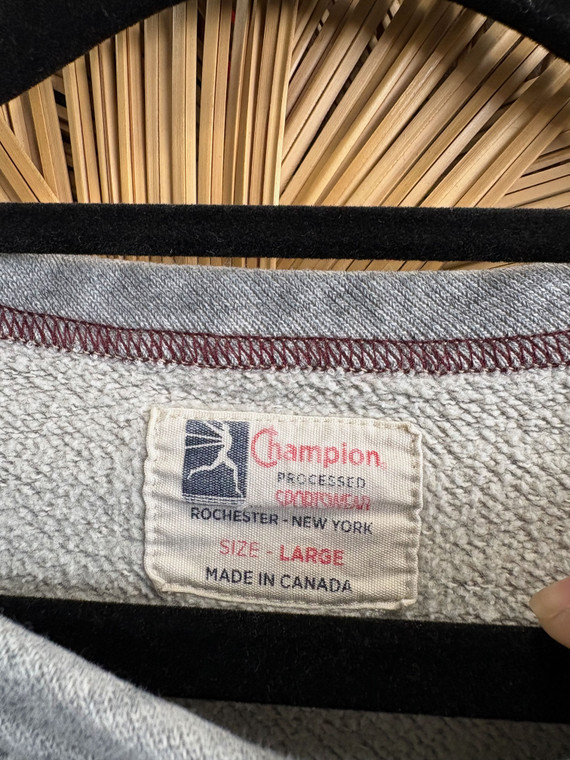 Vtg Champion Processed Sportswear Gray Crewneck Sweatshirt Size Large Vtg Champion Processed Sportswear Gray Crewneck Sweatshirt Size Large