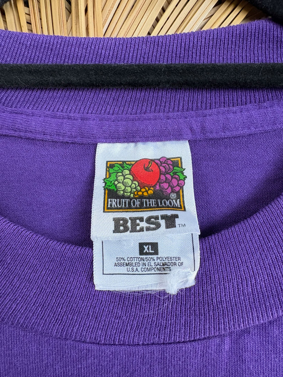 Vtg 1999 Hoosier Lottery Dream Machine Summer Tour Purple Graphic T-Shirt Size XL Vtg 1999 Hoosier Lottery Dream Machine Summer Tour Purple Graphic T-Shirt Size XL