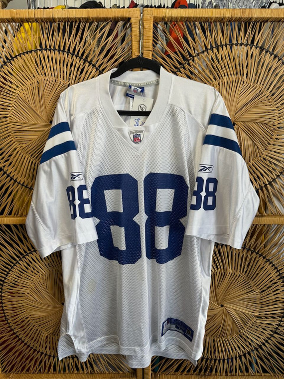 90s Reebok NFL Indianapolis Colts Marvin Harrison #88 White Jersey Size Large