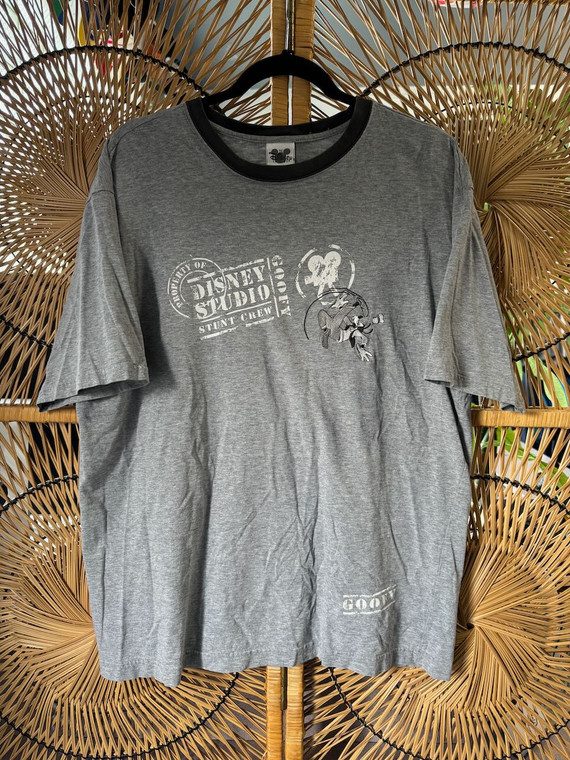 Vtg Disney Studio Goofy Gray T-Shirt Size Large