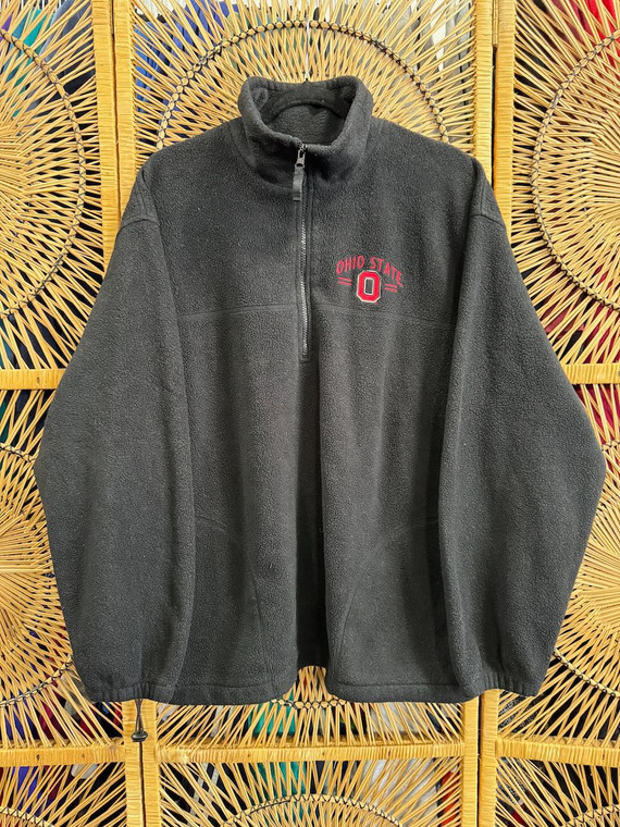 Vintage Ohio State Buckeyes OSU Buckeyes Black 1/4 Zip Fleece Size XL Vintage Ohio State Buckeyes OSU Buckeyes Black 1/4 Zip Fleece Size XL