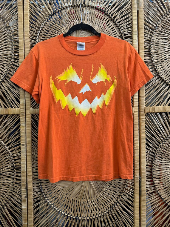 Vtg Orange Pumpkin Jack-O-Lantern Halloween Shirt Size Small Vtg Orange Pumpkin Jack-O-Lantern Halloween Shirt Size Small