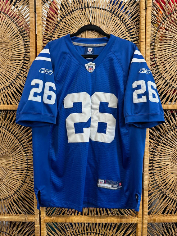 Y2K Reebok NFL Indianapolis Colts Stitched Kelvin Hayden #26 Blue Jersey Size 48