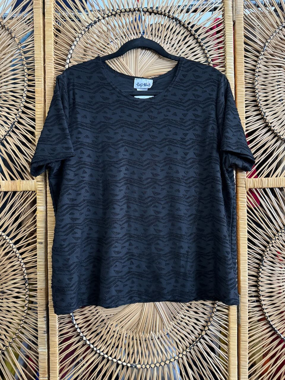 Vintage 90s TopThis Black Women's Top Size XXL 2XL