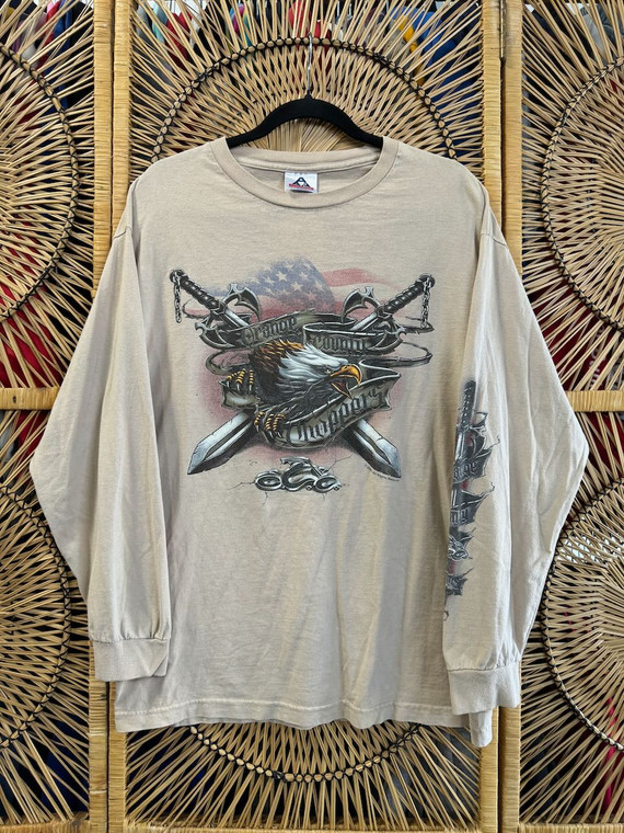 Y2K Affliction Type Black Long Sleeve Women's Size Large