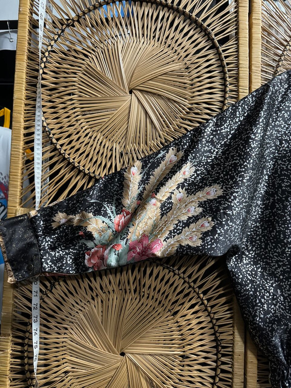 Vintage 80s 90s Satin Reversible Windbreaker Jacket Size Women's Large