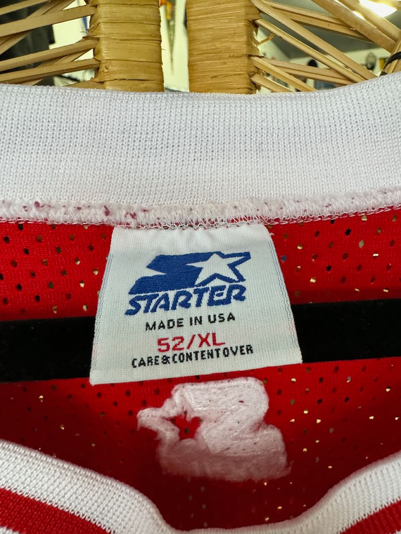 Vtg 90s Starter Indiana University IU Hoosiers #44 Red Basketball Jersey Size 52