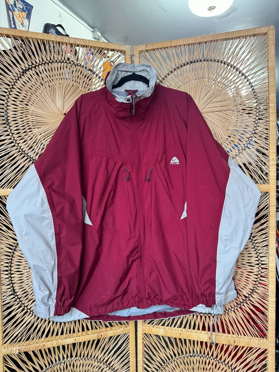 Y2K Nike ACG Maroon Grey Windbreaker 1 of 3 Jacket Full Zip Size XXL 2XL