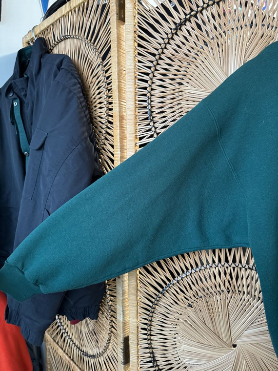 Vintage 90s Ivy Tech Forest Green Stitched Crewneck Sweatshirt Size XL