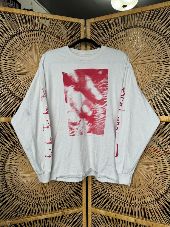 Cocteau Twins 'Blue Bell Knoll' White Long Sleeve T-Shirt Size Large