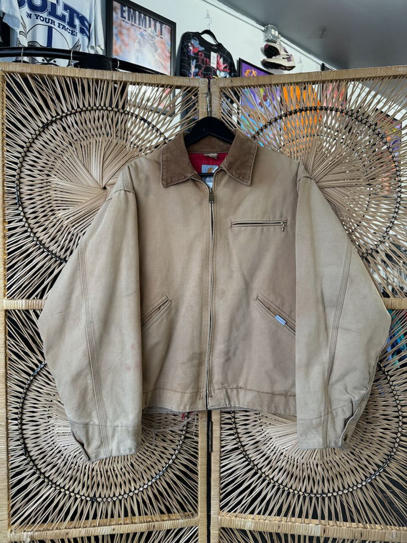 Vintage 90s Carhartt Sandstone Detroit Jacket Size 44