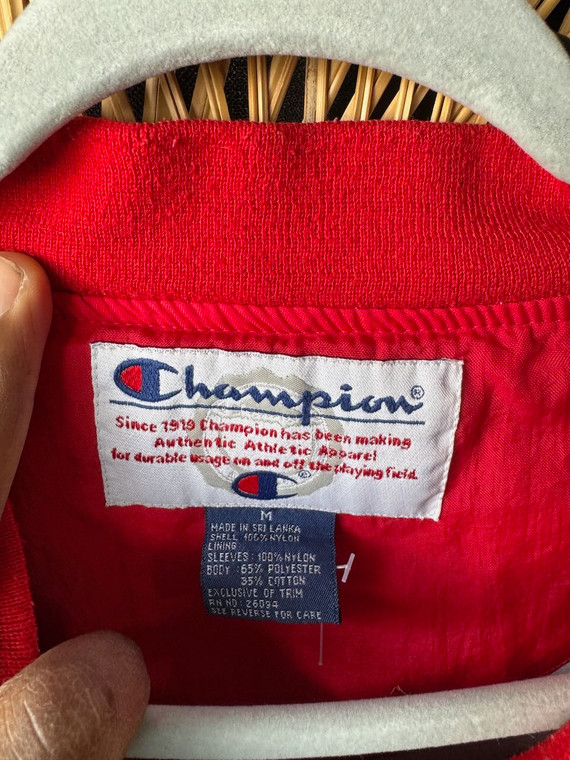 Vintage Y2K Champion Ohio State Buckeyes OSU Buckeyes Black Pullover Windbreaker Size Medium