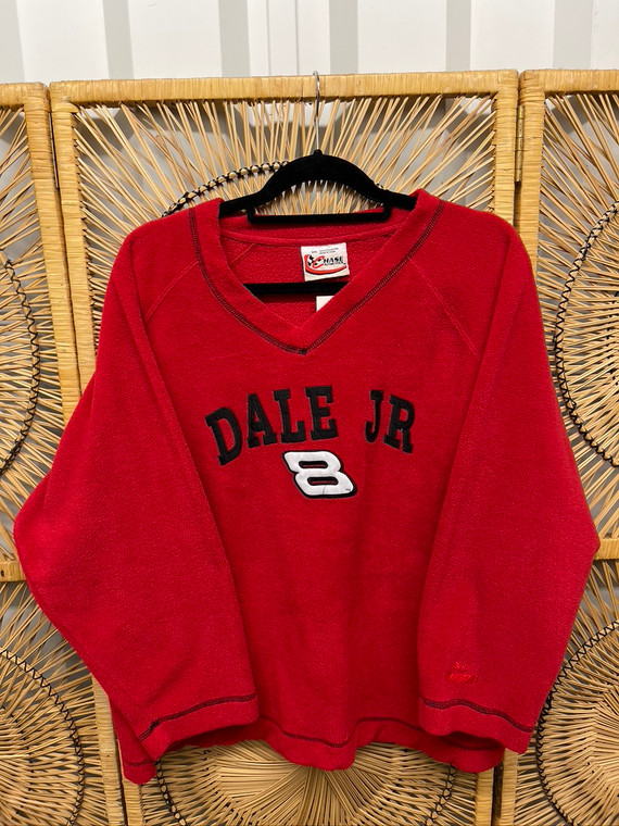 Chase Authentics NASCAR Dale Earnhardt Jr. #8 Red Fleece Crewneck Sweatshirt Size 2XL