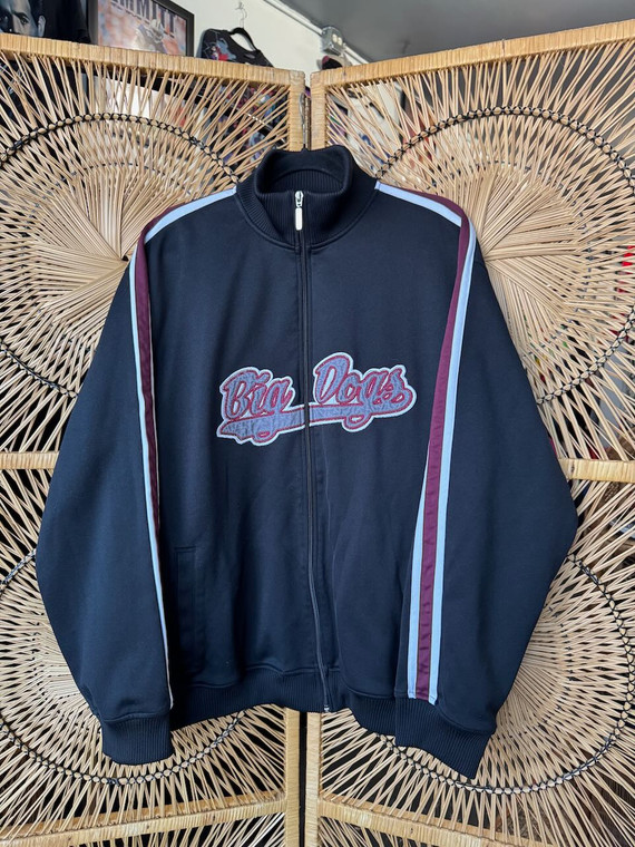 Y2K Big Dogs Black Training Jacket Size X-Large XL