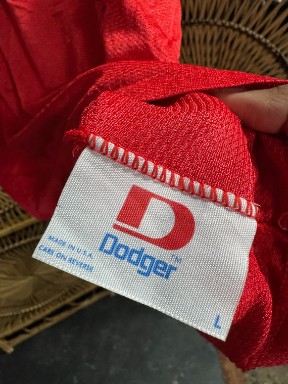 Vintage Dodger NCAA Indiana University Basketball Jersey Red Size Large