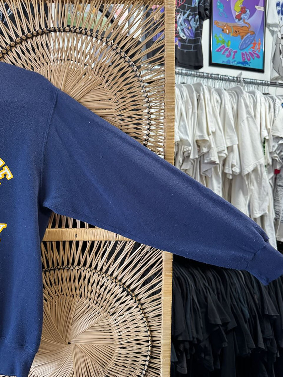 Vintage Kent State University Golden Flashes Spell-out Navy Blue Crewneck Sweatshirt Size Large