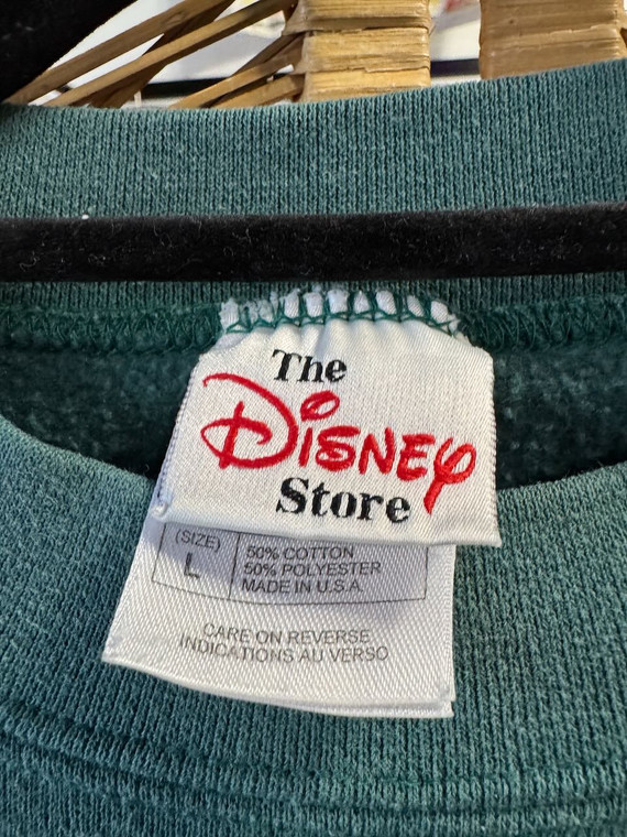 Vtg 90s Disney Pooh Eeyore & Piglet Teal Crewneck Sweatshirt Size Large