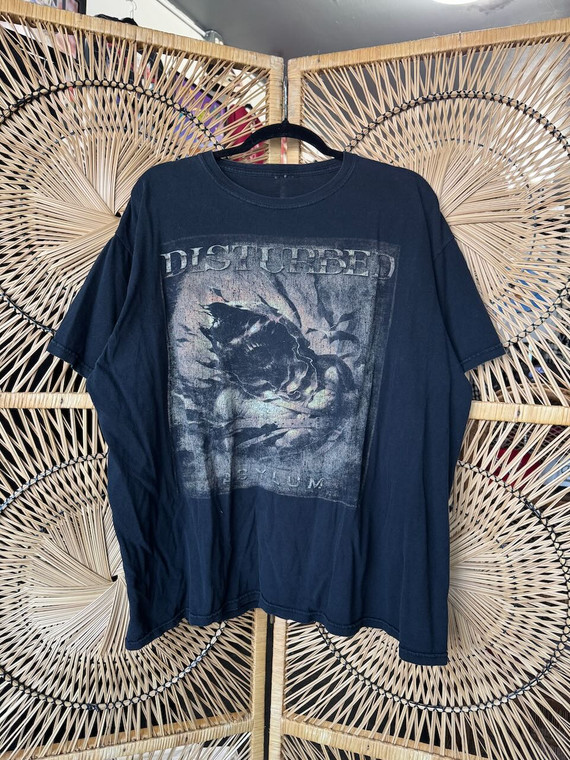 Y2K 2010 Disturbed 'Asylum' Album Promo T-Shirt Size XXL 2XL