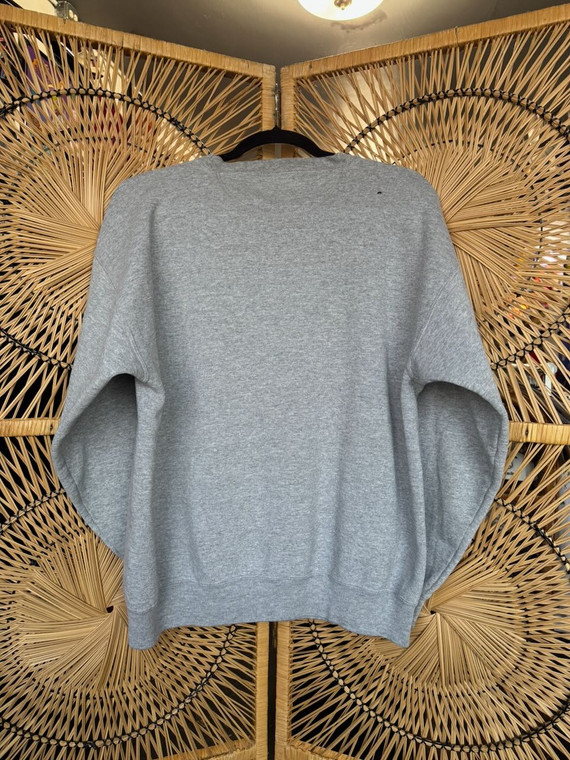 Vintage Olympus University Of Notre Dame Grey Stitched Crewneck Sweatshirt Size Large