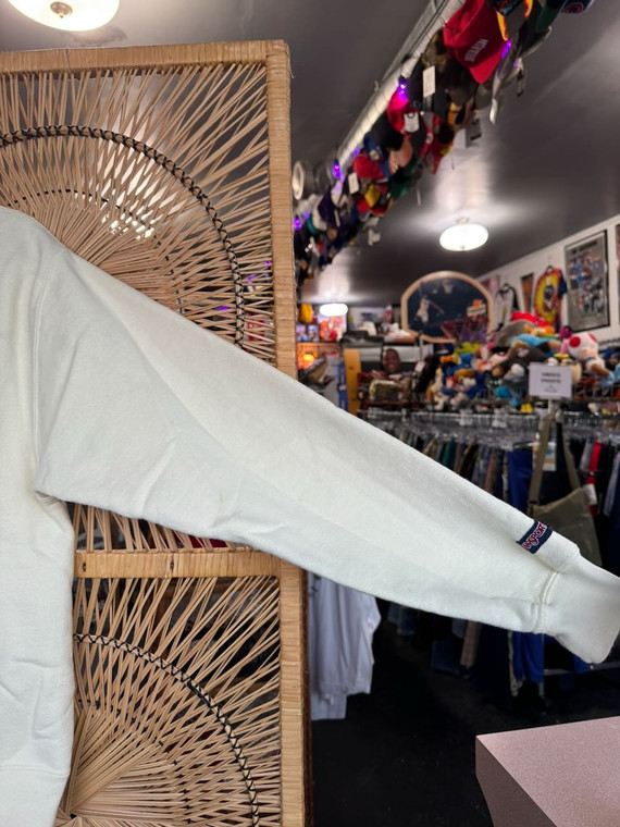 Vtg 90s Jansport University Of Notre Dame Mom Butter Yellow Crewneck Sweatshirt Women's Size Small